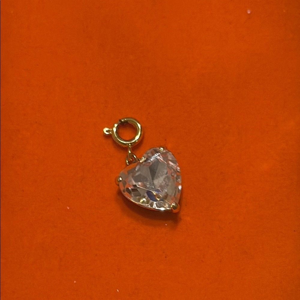LPA Gold Heart Moissanite Pendant only